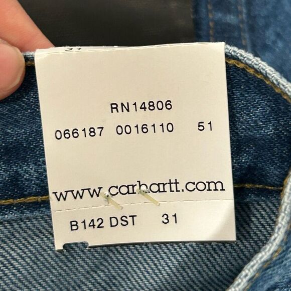 Vintage Carhartt Made in USA Relaxed Fit Jean Shorts NWT | 15oz Denim size 31 - Picture 5 of 13